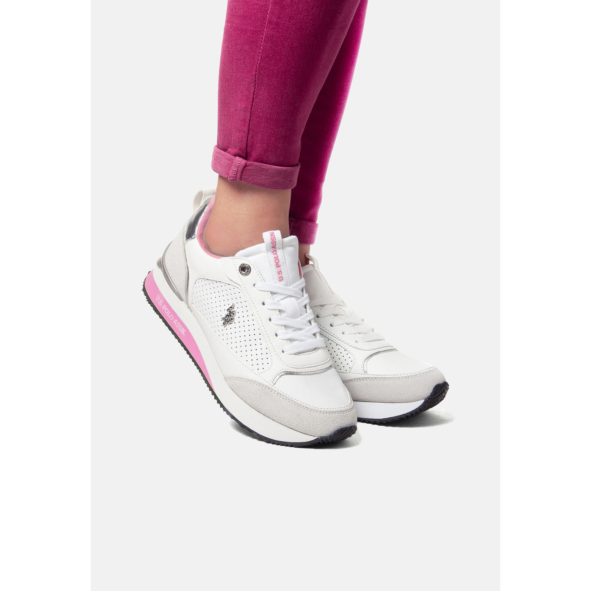 U.S. Polo Assn. - Sneakers FRISBY002W/5YN2 in sintetico per donna