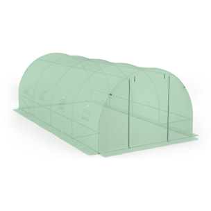 Serre 18m² verte - gamme maraichère