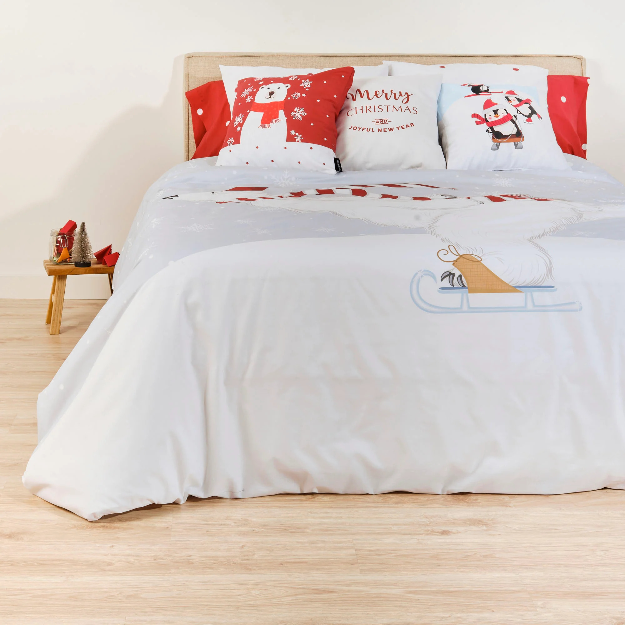 Housse de couette avec clics 100% coton Laponia 55