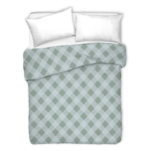 Copriletto di cotone lovely check verde 100% cotone