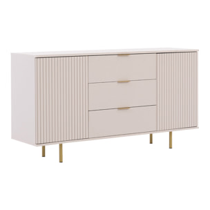 Monica - buffet - beige - 3 tiroirs et 2 portes - 150 cm - Beige
