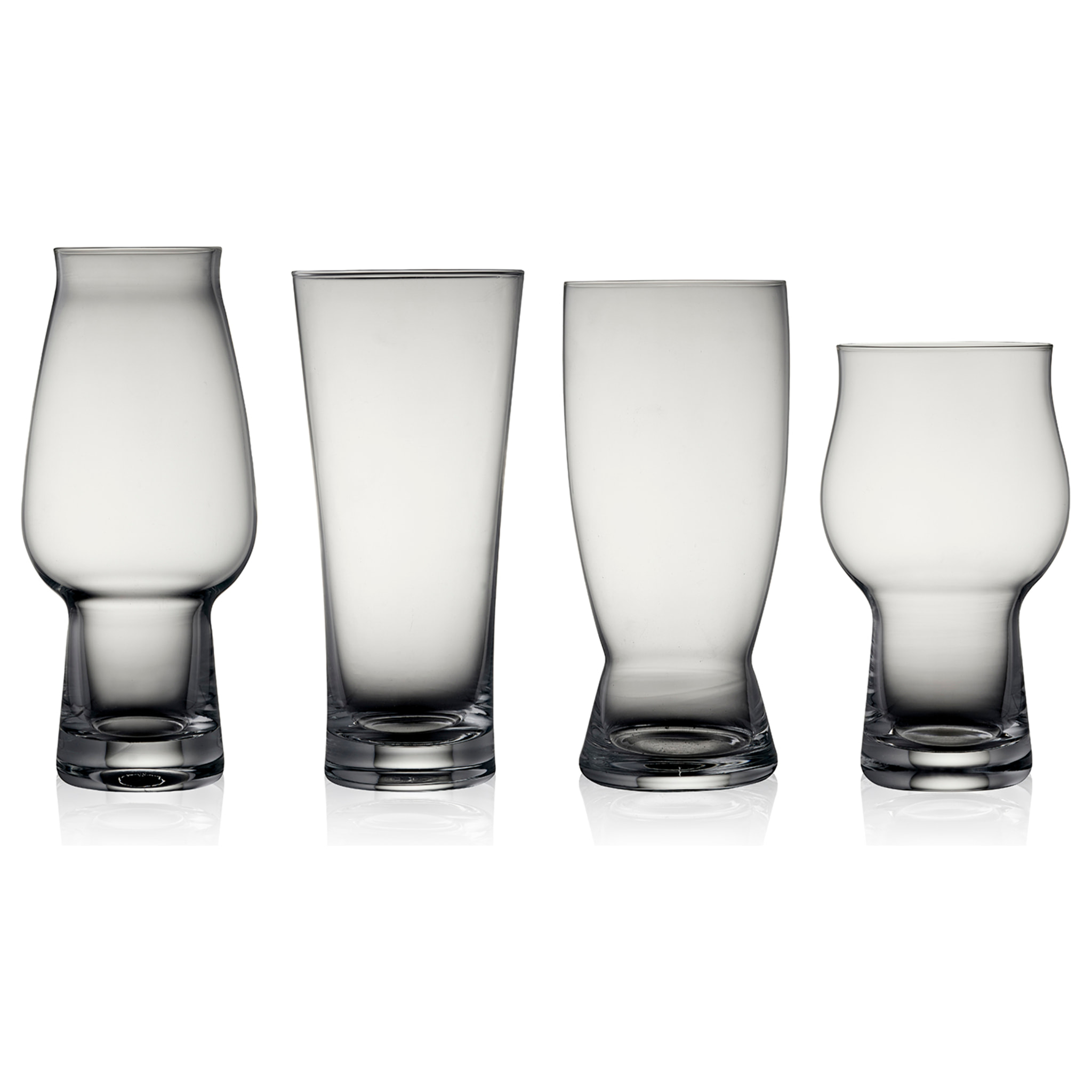 Ensembe de 4 verres à bière assortis