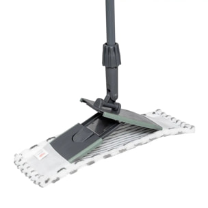 Balai télescopique microfibre gris H120cm