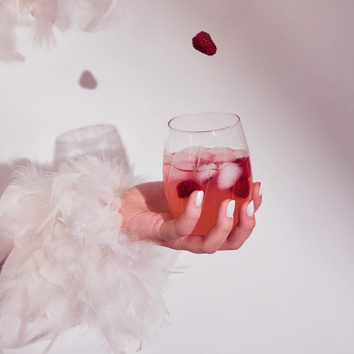 Ensemble 8 verres à pied et verres à eau Swirly - Cristal d'Arques