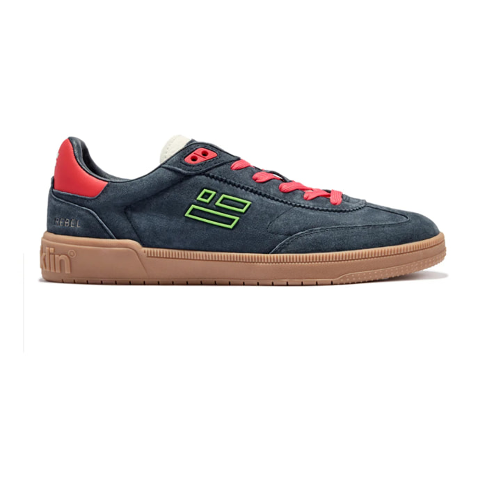 Zapatillas Bajas de Hombre Rebel Suede Azul Marino / Rojo