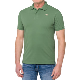 Polo tinta unita STONEY cotone piquet Verde chiaro