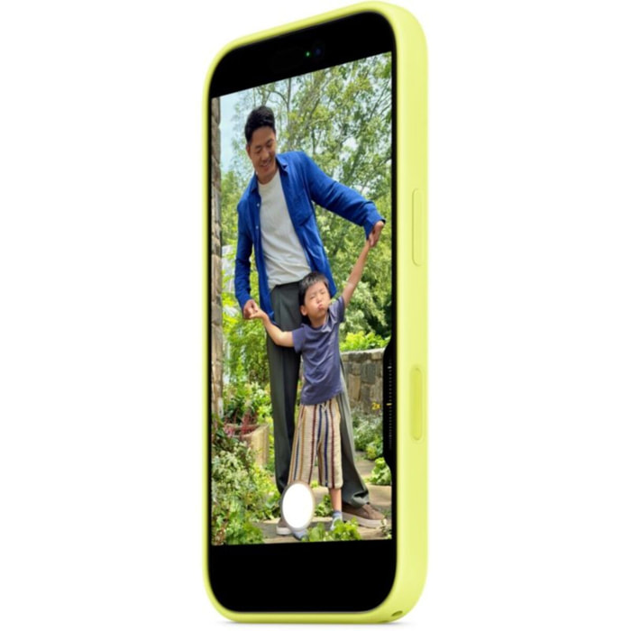 Coque APPLE iPhone 17 MagSafe Silicone Jaune fluo