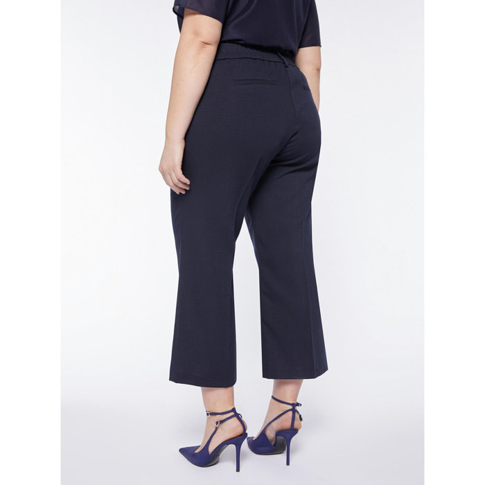 Fiorella Rubino - Pantaloni cropped eleganti - Blu