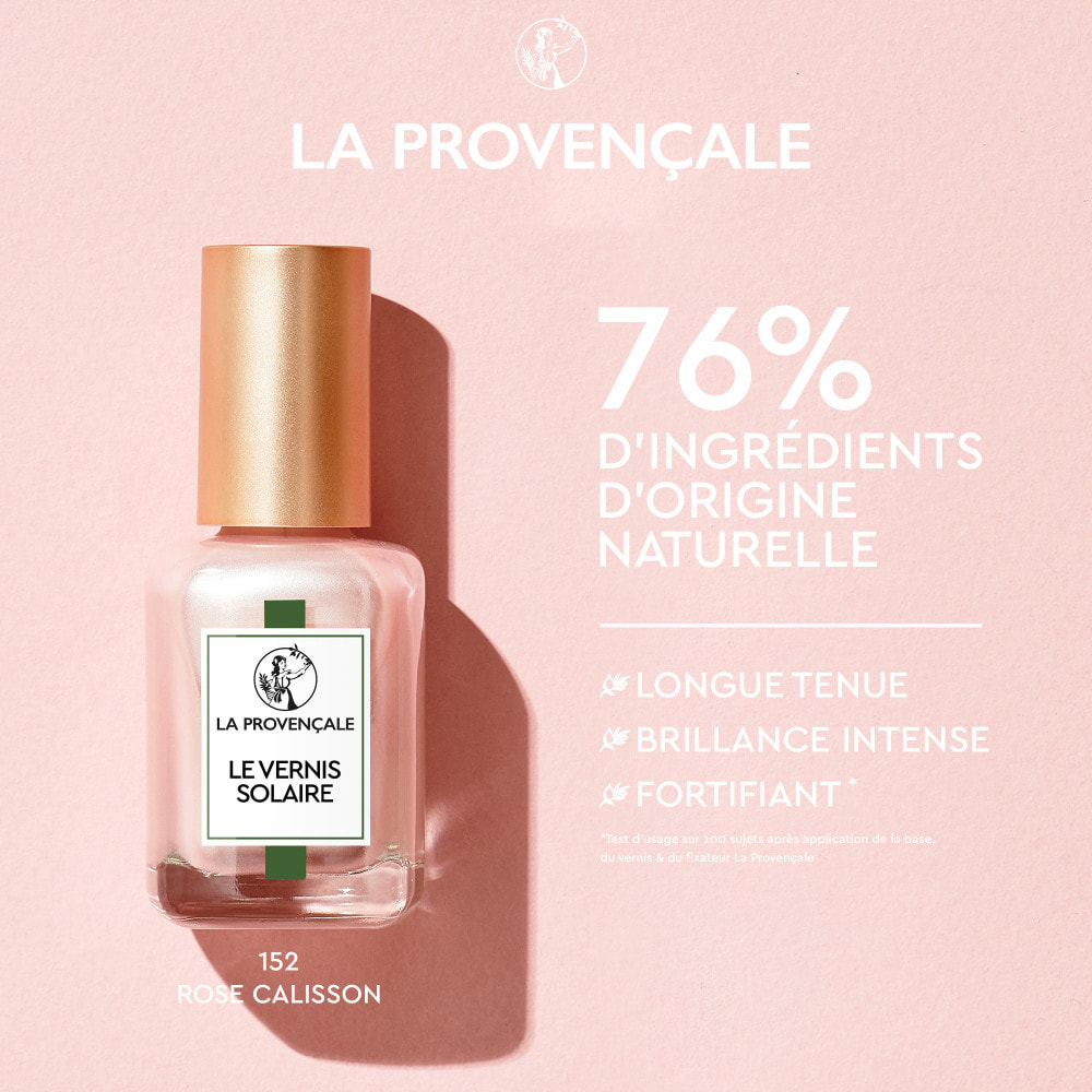 La Provençale Le Vernis Solaire Vernis à Ongles Longue Tenue Rose Calisson