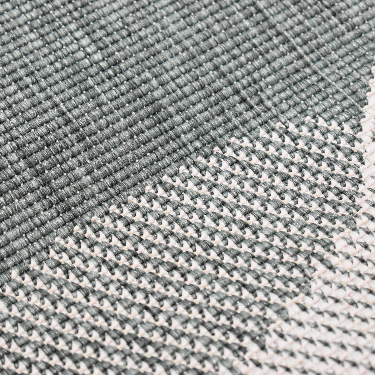 Tapis rond d'extérieur, kilim reversible EX1 D