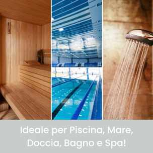 INTRECCI Accappatoio Bichicco in Spugna Tinta Unita Unisex Adulto in Cotone, Accappatoio in Cotone Asciugatura rapida con Tasche e Cappuccio