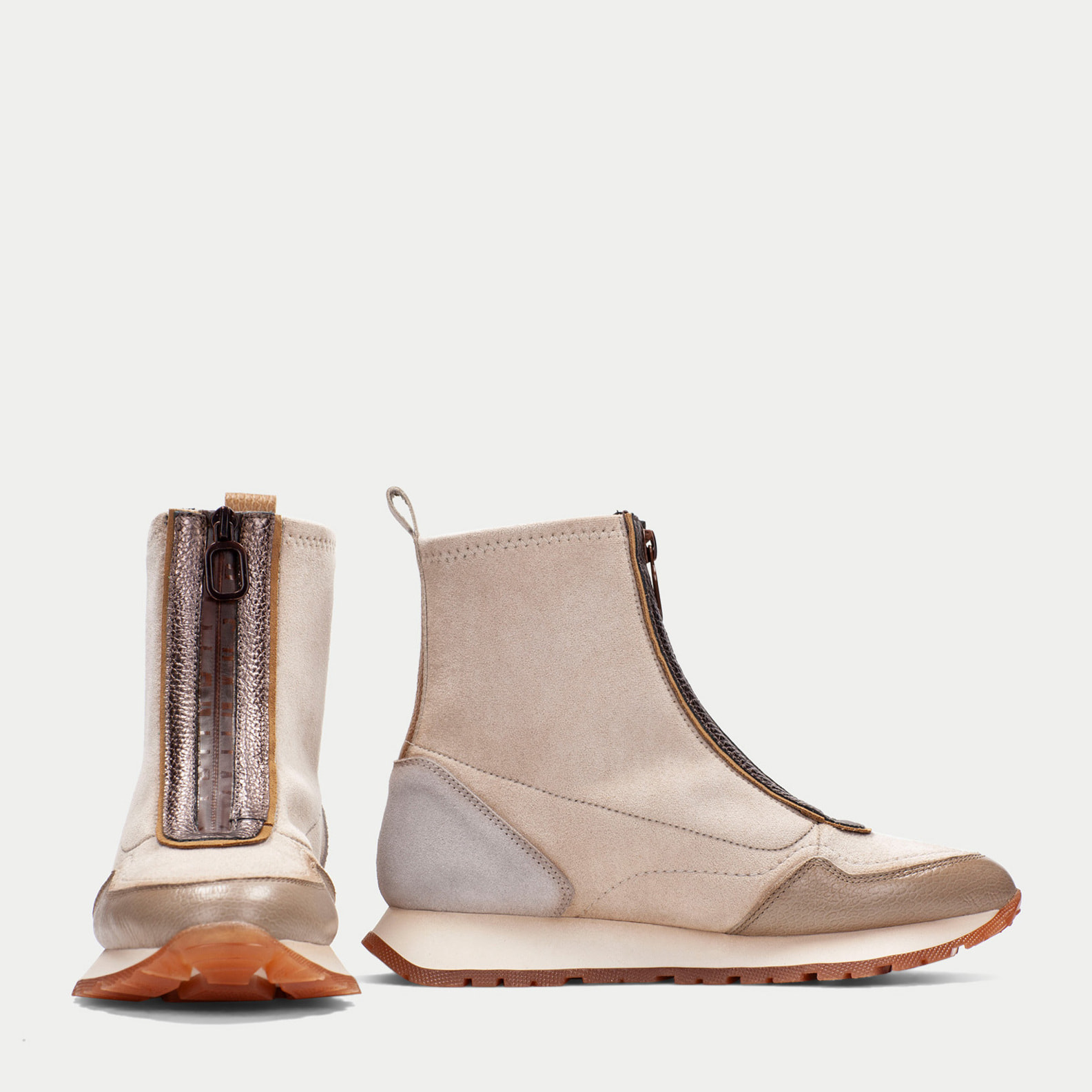 Botin sport Kansas Taupe gris 3 cm