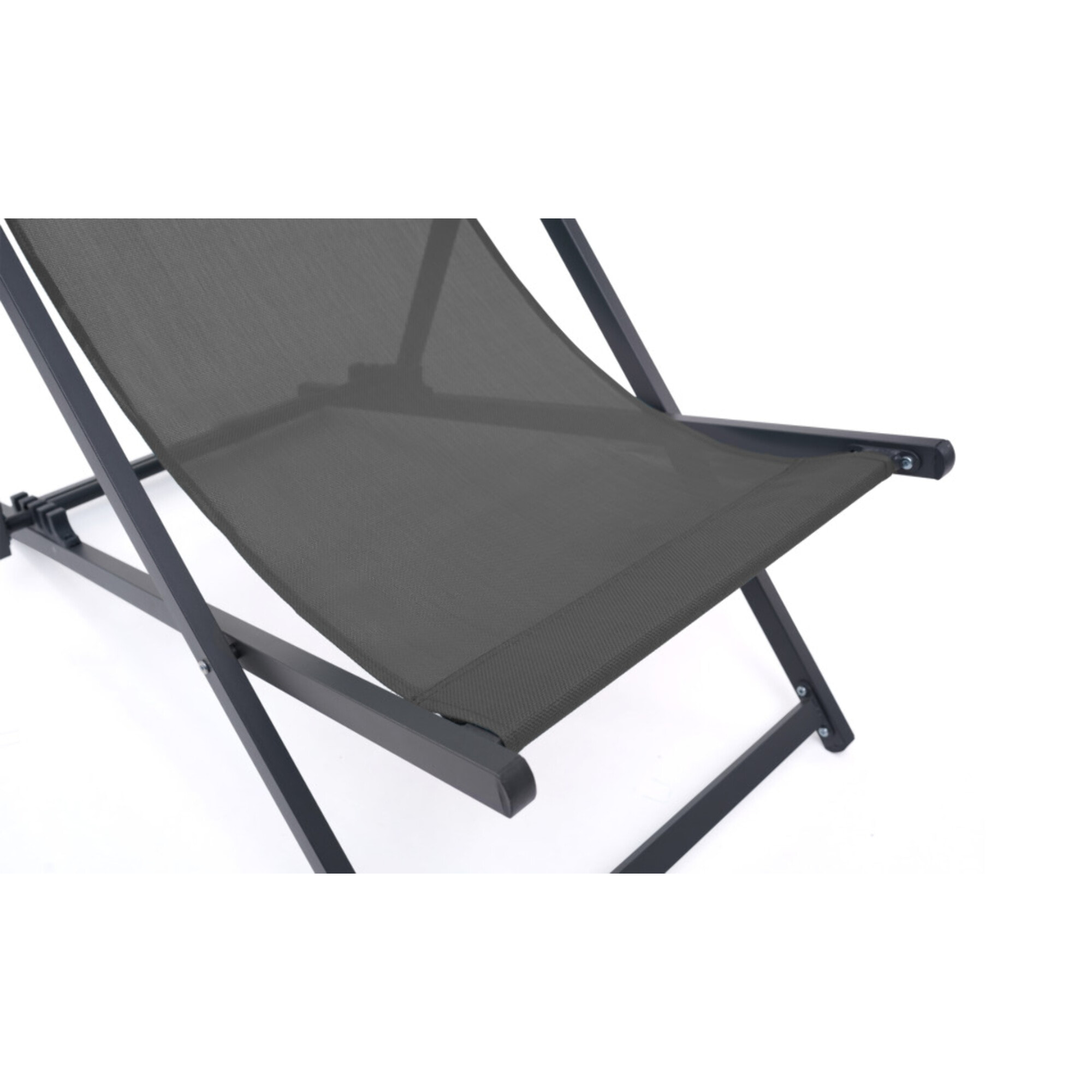 Chiliennes en métal et toile - lot de 2