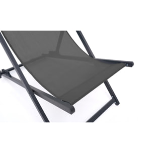 Chiliennes en métal et toile - lot de 2