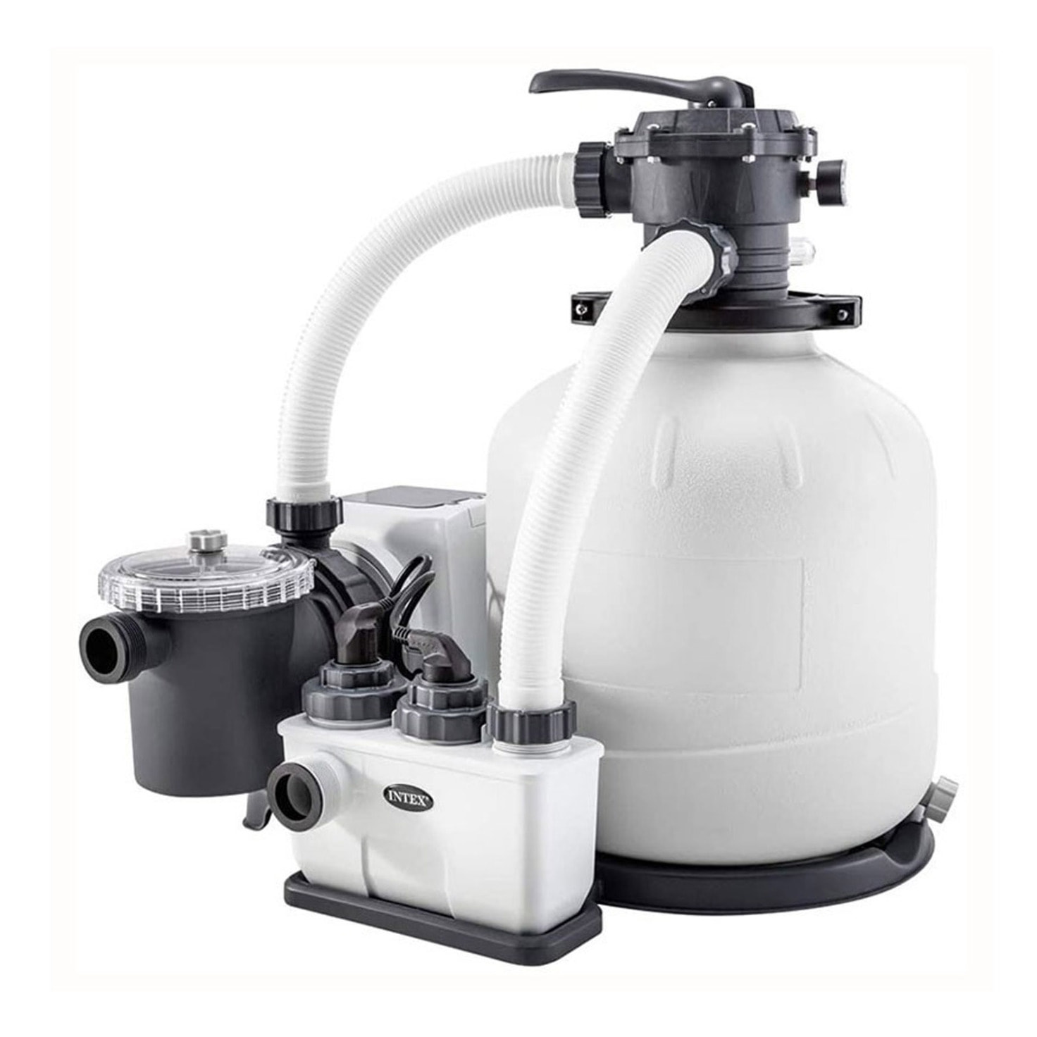 Intex Piscina Ultra XTR Frame rettangolare, Kit Deluxe e Set Volley, 975x488x132 cm