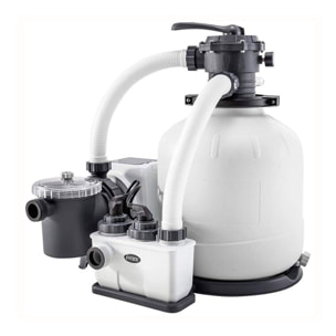 Intex Piscina Ultra XTR Frame rettangolare, Kit Deluxe e Set Volley, 975x488x132 cm