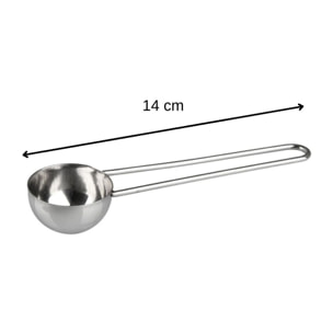 Ensemble de 2 Cuillères doseuse à café inox environ 8gr Fackelmann Petit Déjeuner