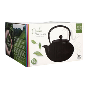 Théiere osaka 1.5l en fonte noire