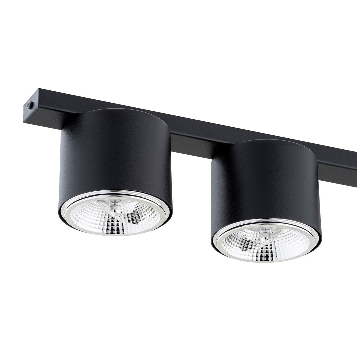 Faretto da soffitto Nano in acciaio nero