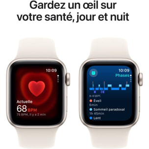 Montre connectée APPLE WATCH SE 40mm Lumière Stellaire S/M