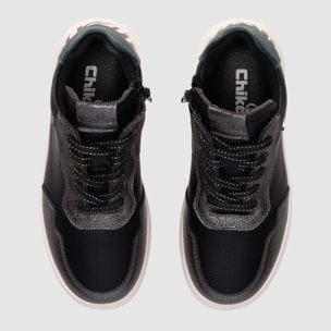 Deportivos de Piel - Negro - Tacón: Bajo