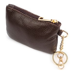 Bellosguardo Monedero Mujer. De piel auténtica acabado Dollaro con detalles metálicos.