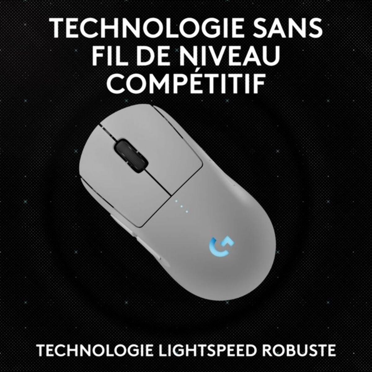 Souris Gamer Sans Fil LOGITECH G PRO 2 Lightspeed Wireless Blanche