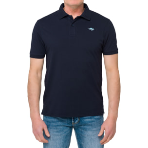 Polo color liso STONEY algodón piqué Azul marino