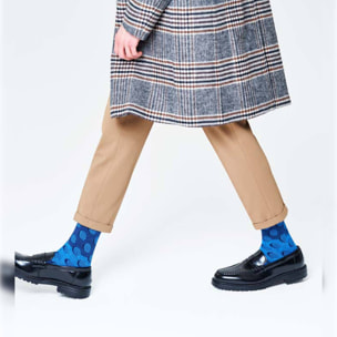 Calcetines dressed big thin wool crew azul