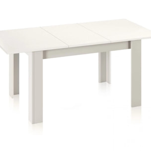 Mesa de comedor extensible Danna 140 Blanco Brillo