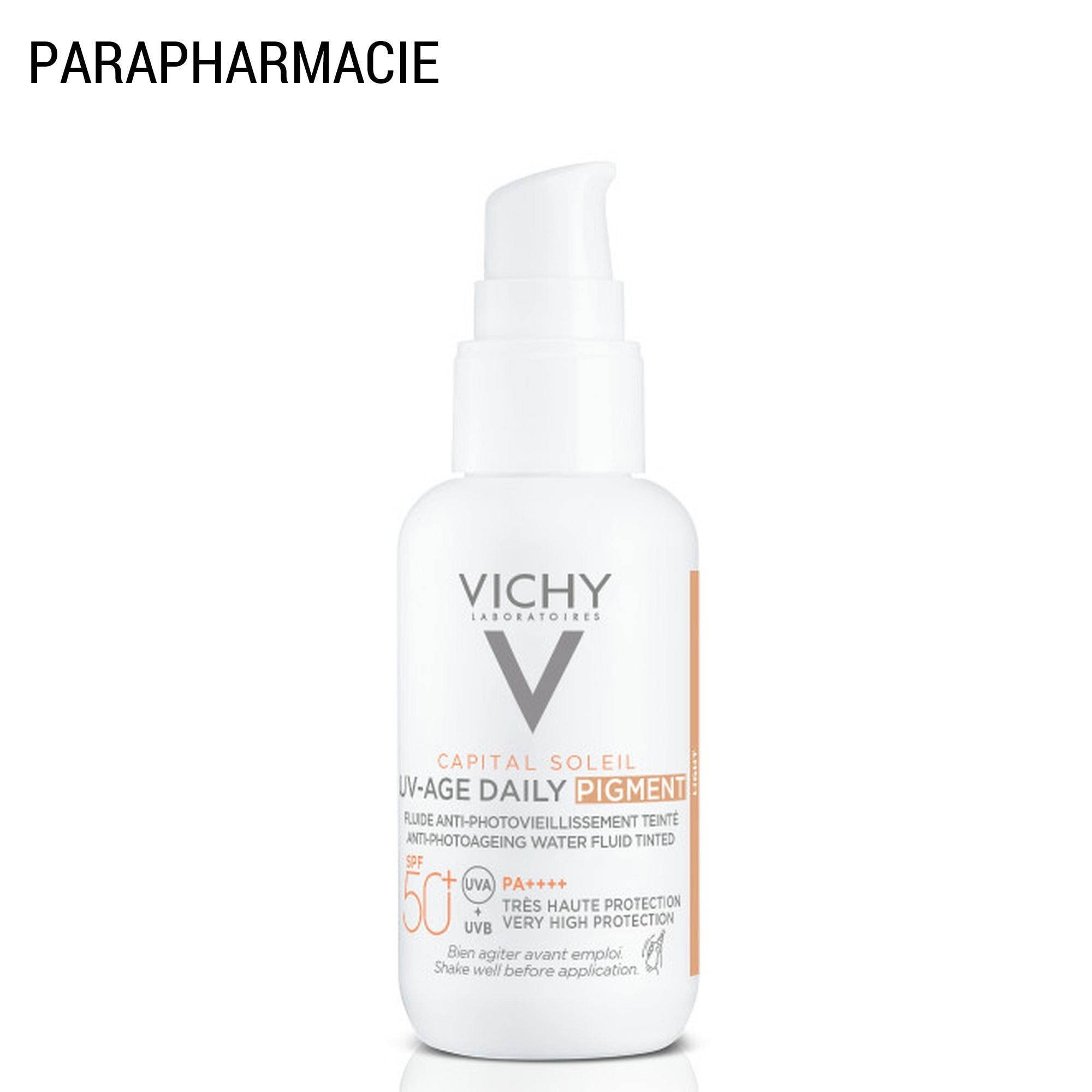 Capital Soleil UV Age Daily Teinté SPF 50+ - Fluide Solaire Anti-Âge Teinté - Tous Types de Peaux - 40 ml