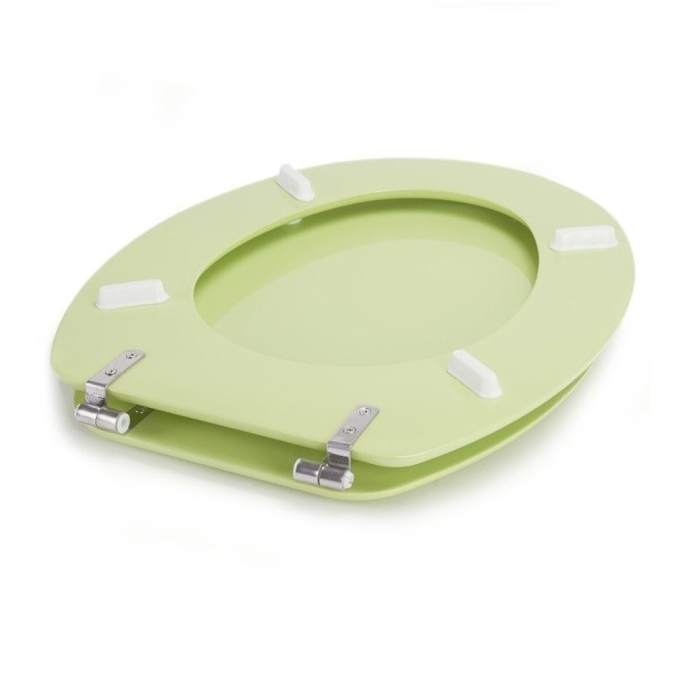 Abattant wc MDF CLEO Vert Amande - Charnières Inox MSV