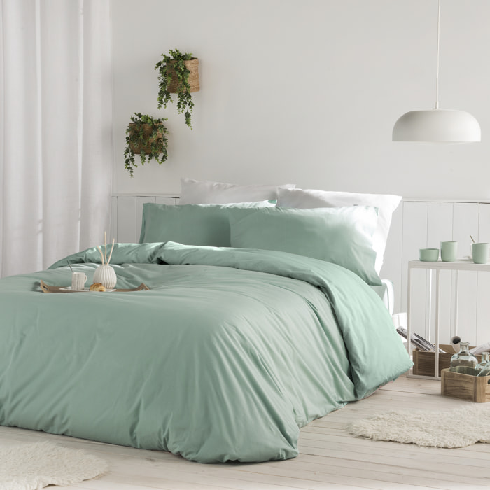 Housse de couette CASUAL en coton - vert d'eau - vendue seule