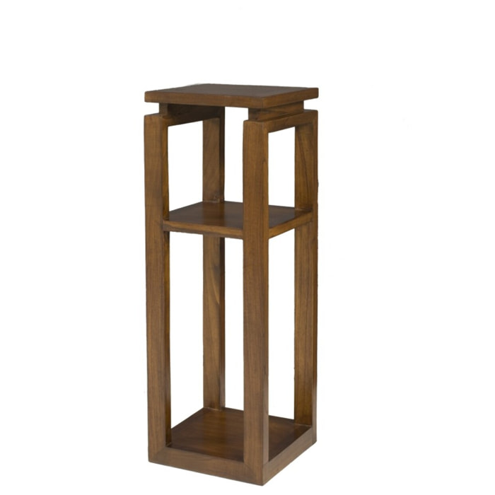 LAUREN - Sellette marron 3 niveaux bois Mindi