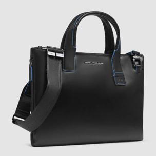 Piquadro Borsa porta pc e iPad® in pelle personalizzabile con protezioni antiurto e RFID