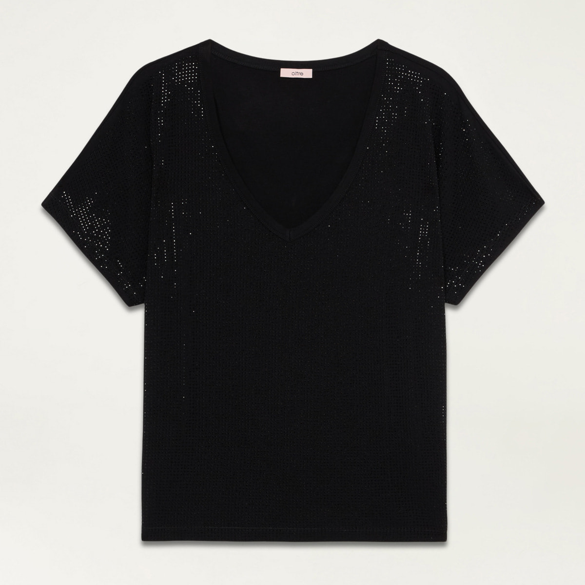 Oltre - Camiseta con microcristales - Negro