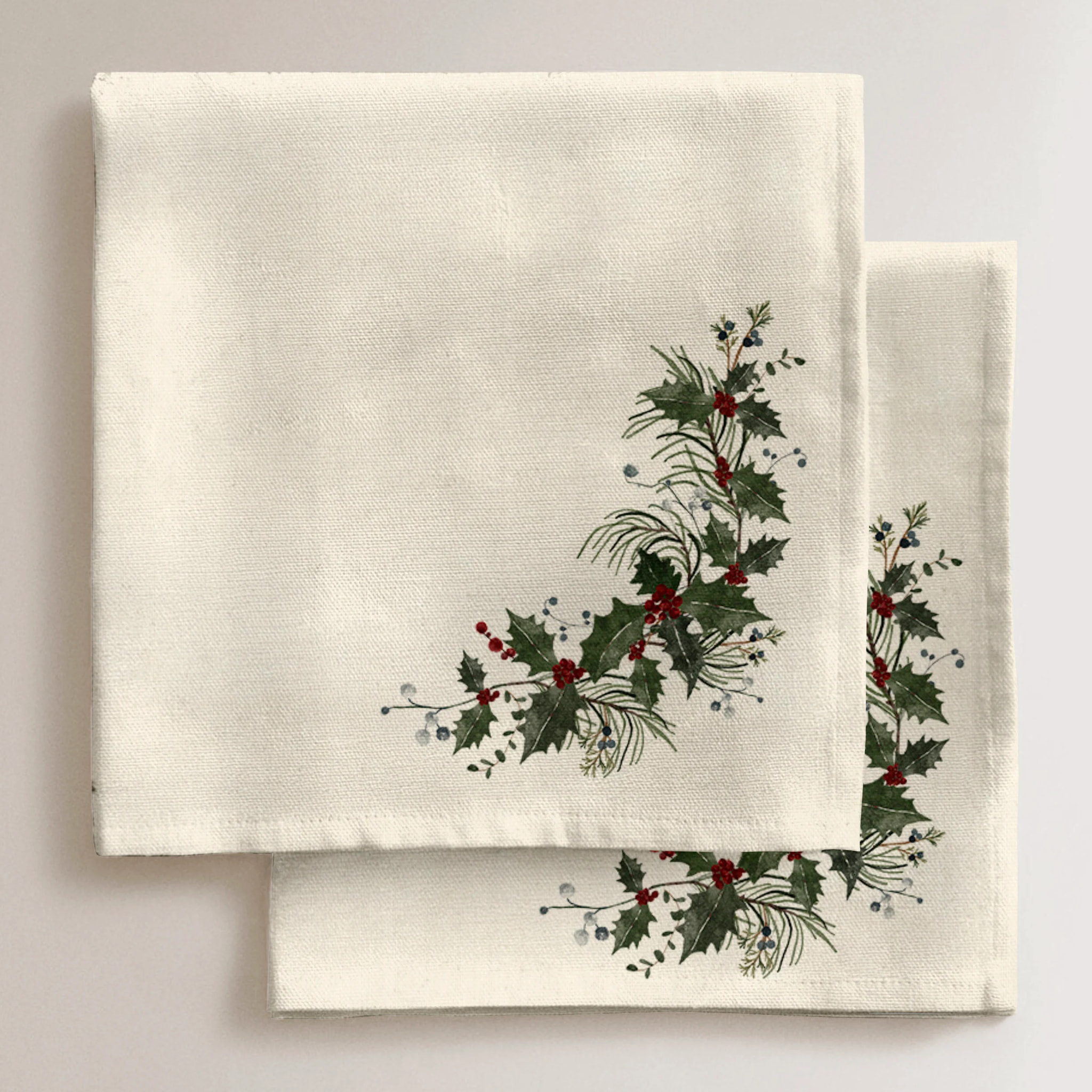 Lot de 2 serviettes Mistletoe 1225