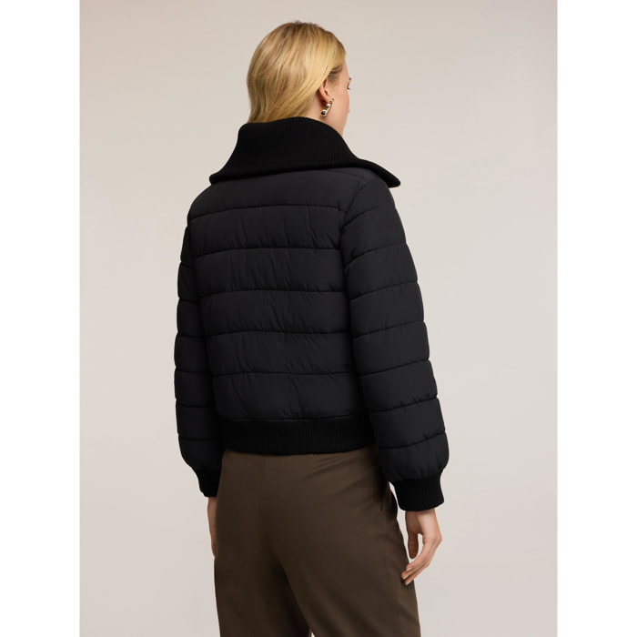 Motivi - Piumino trapuntato con alamari - Nero