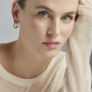 Pendientes Lux by Lux acabadoss en oro 18k