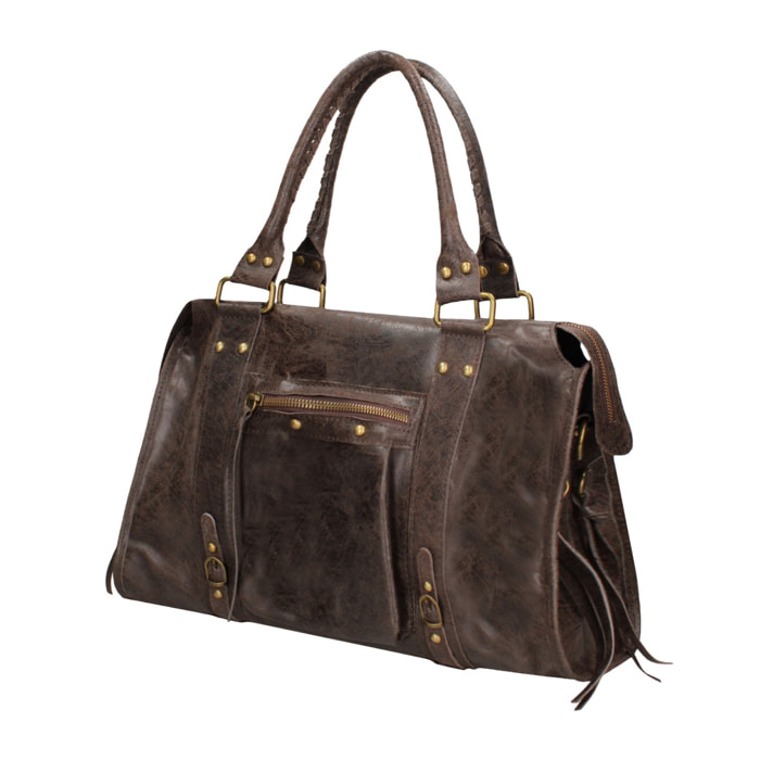 Borsa a spalla da donna - Modello Clara - Vera pelle - 41.0 x 28.0 x 13.0 cm
