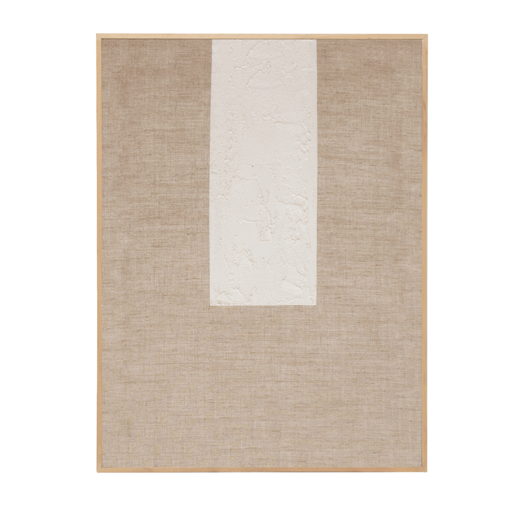 Cuadro beige y blanco decorativo sobre lino con bastidor de madera pintado artesanalmente con pintura al óleo en varias medidas