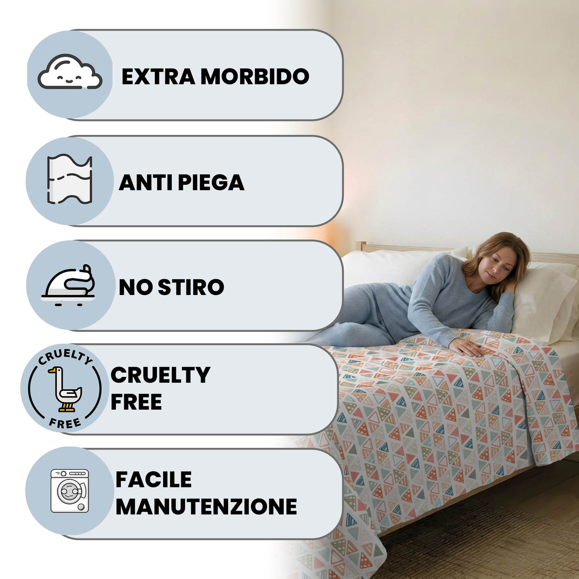 TRAPUNTINO ESTIVO BASIC, 100gr - Made in Italy - MATRIMONIALE