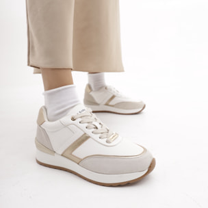 SNEAKERS ALTA CHOCOLA' BIANCO