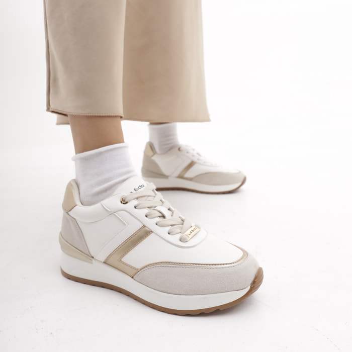 SNEAKERS ALTA CHOCOLA' BIANCO