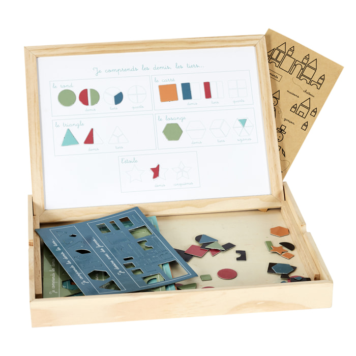 TABLEAU EN BOIS JE COMPRENDS LES FORMES