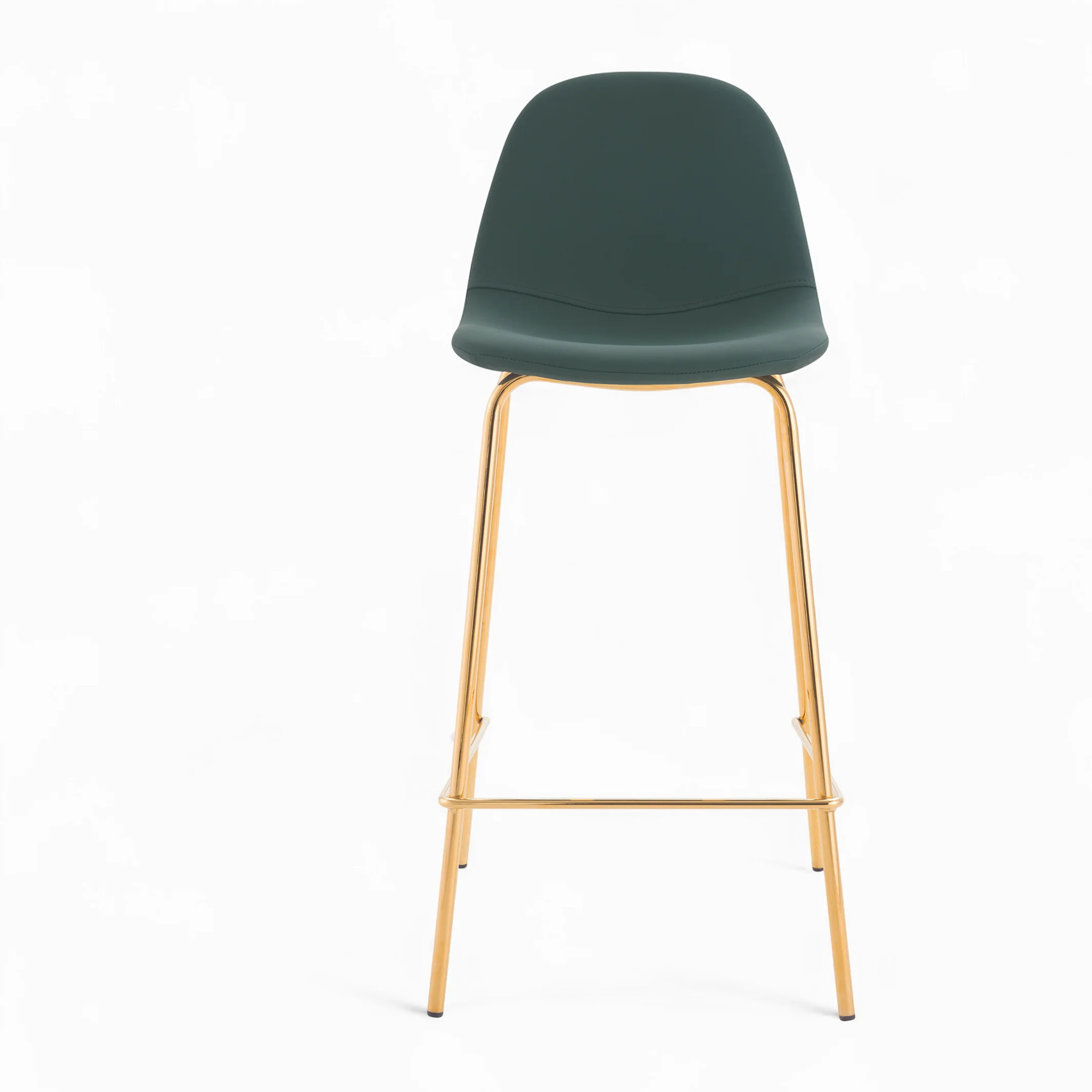 Pack 4 chaises pour îlot central blanches et vertes 65 cm - Henrik