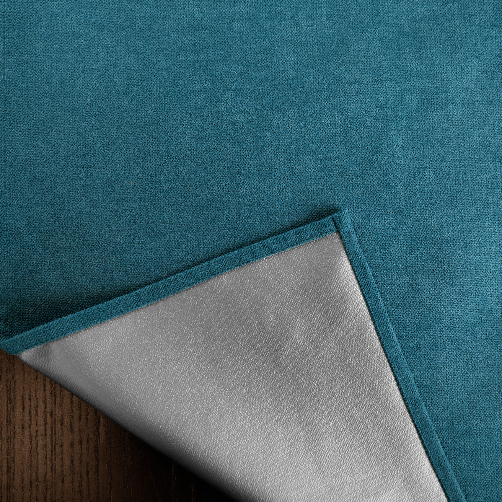 Rideau thermique accroche 3 en 1 occultant et réflecteur de chaleur - Bleu Paon