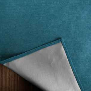 Rideau thermique accroche 3 en 1 occultant et réflecteur de chaleur - Bleu Paon