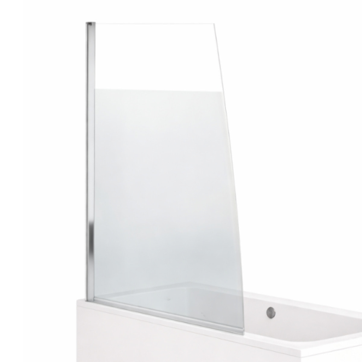 Baignoire droite 170 X 75 Elise acrylique + pare bain volet gauche + tablier en angle + vidage