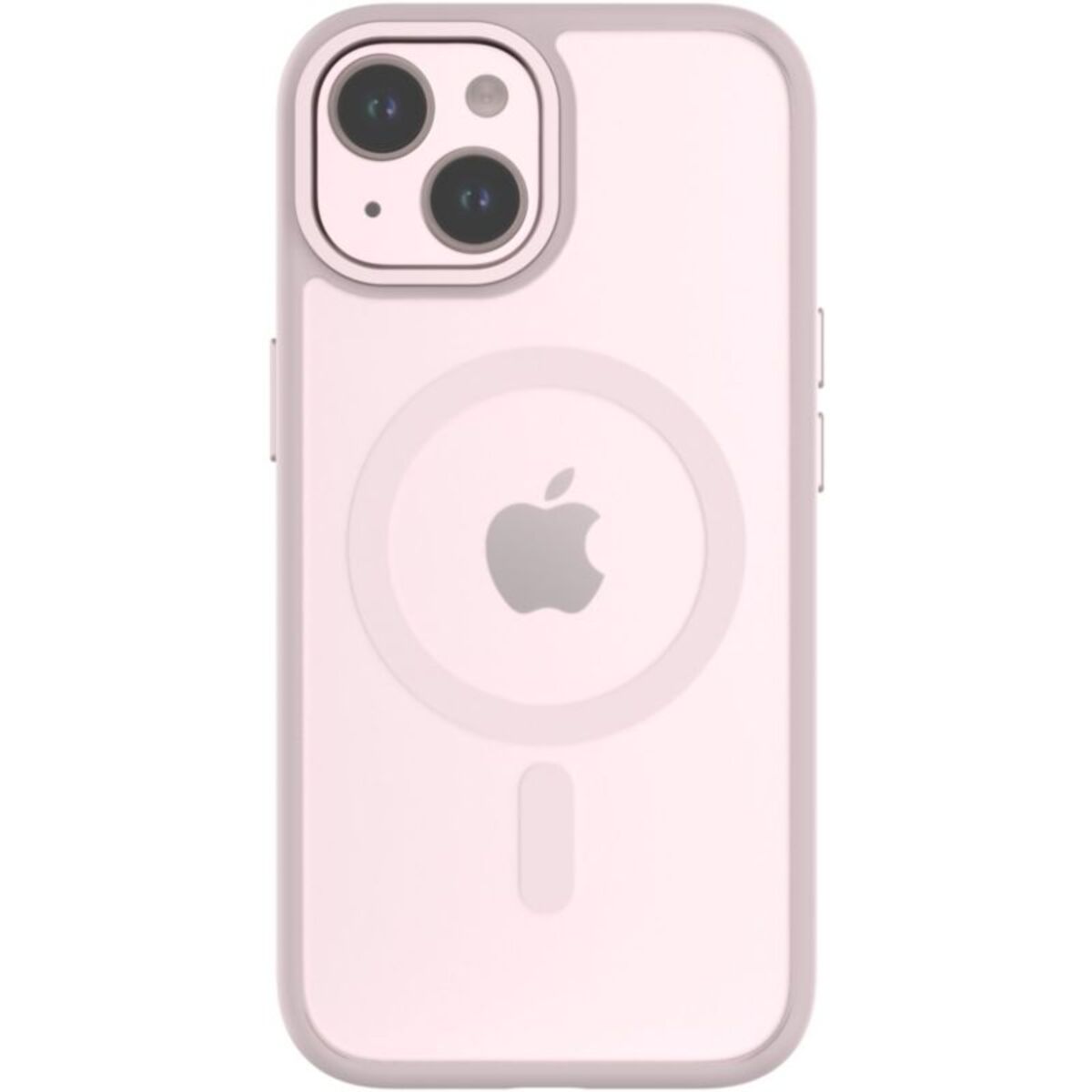 Coque bumper QDOS Iphone 15 Hybrid soft SNAP MagSafe Rose